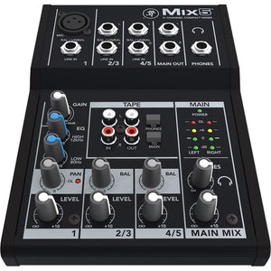 Mackie Mix5 - 5-Channel Compact Mixer - The Camera Box