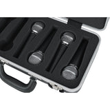 Gator Cases Microphone Hard Case with Foam Drops for Up to (4) Wired Microphones (GM-6-PE) - The Camera Box