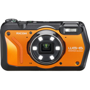 Ricoh WG-6 20MP Underwater Digital Camera (Orange)