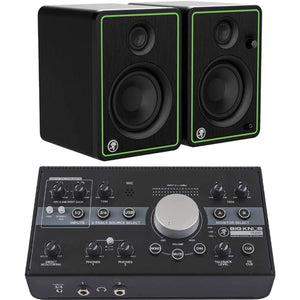 Mackie Big Knob Studio Monitor Controller and Interface w/ CR4-X 4" Multimedia Monitors (Pair)