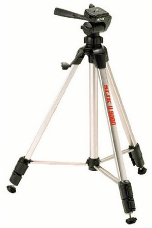 Slik U8000 Tripod with 3-Way Pan / Tilt Head (Quick Release) - Supports 4.40 lb w/ Slik Tripod Bag