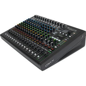 Mackie Onyx16 16-Channel Premium Analog Mixer British Style Perkins 3-Band EQ with Multitrack USB