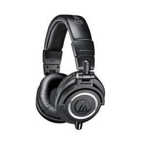 Audio-Technica ATH-M50x Sound-Isolating Monitor Headphones (Black) with SL-HP-07 Headphone Case - The Camera Box