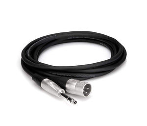 Hosa HSX-005 REAN 1/4" TRS to XLR3 Male Pro Balanced Interconnect Cable, 5 Feet - The Camera Box