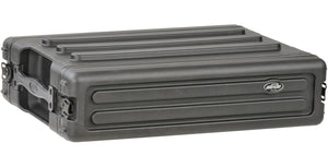 SKB 2U Roto Shallow Rack Case with Steel Rails