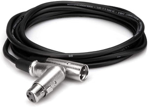 Hosa XFF-101.5 Balanced Interconnect, Right-angle XLR3F to XLR3M, 1.5 ft