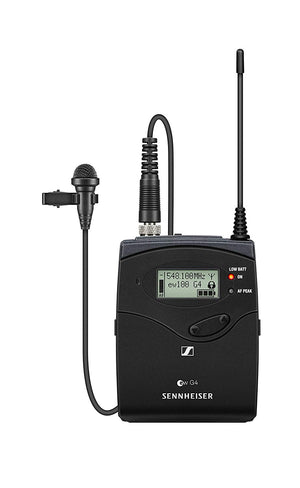 Sennheiser EW 100 ENG G4 Dual Wireless Lavalier Microphone Kit - A (516-558 MHz) with Additional Audio-Technica 8004L Handheld Omnidirectional Dynamic Microphone (Long Handle) for HDSLR cameras