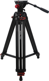 RedLine 7518-3 Professional Video Tripod with F18-3 Fluid Head plus FREE Redline D3 Universal Folding Dolly