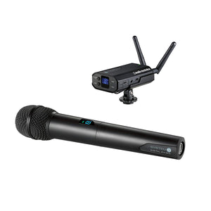 Audio-Technica System 10 - Camera-Mount Digital Wireless Microphone System with Handheld Mic - ATW-1702 - The Camera Box