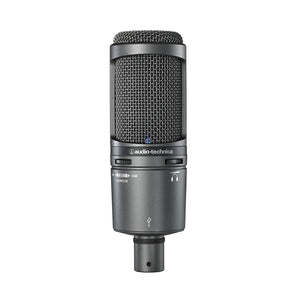 Audio-Technica AT2020USB+PK Vocal Microphone Pack with ATH-M20x, Boom & USB Cable for Podcasting - The Camera Box