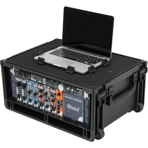 SKB Injection-Molded 4-RU Studio Flyer Rack Case