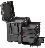 Explorer Cases 5140BKT02 Waterproof Stackable 4-Drawer Trolley Tool Case