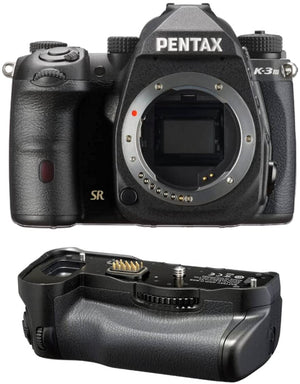 Pentax K-3 Mark III CMOS Sensor DSLR Camera (Black) with D-BG8 Battery Grip