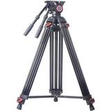 RedLine 7518-3 Professional Video Tripod w/ F18-3 Fluid Head, Dual Side Handles